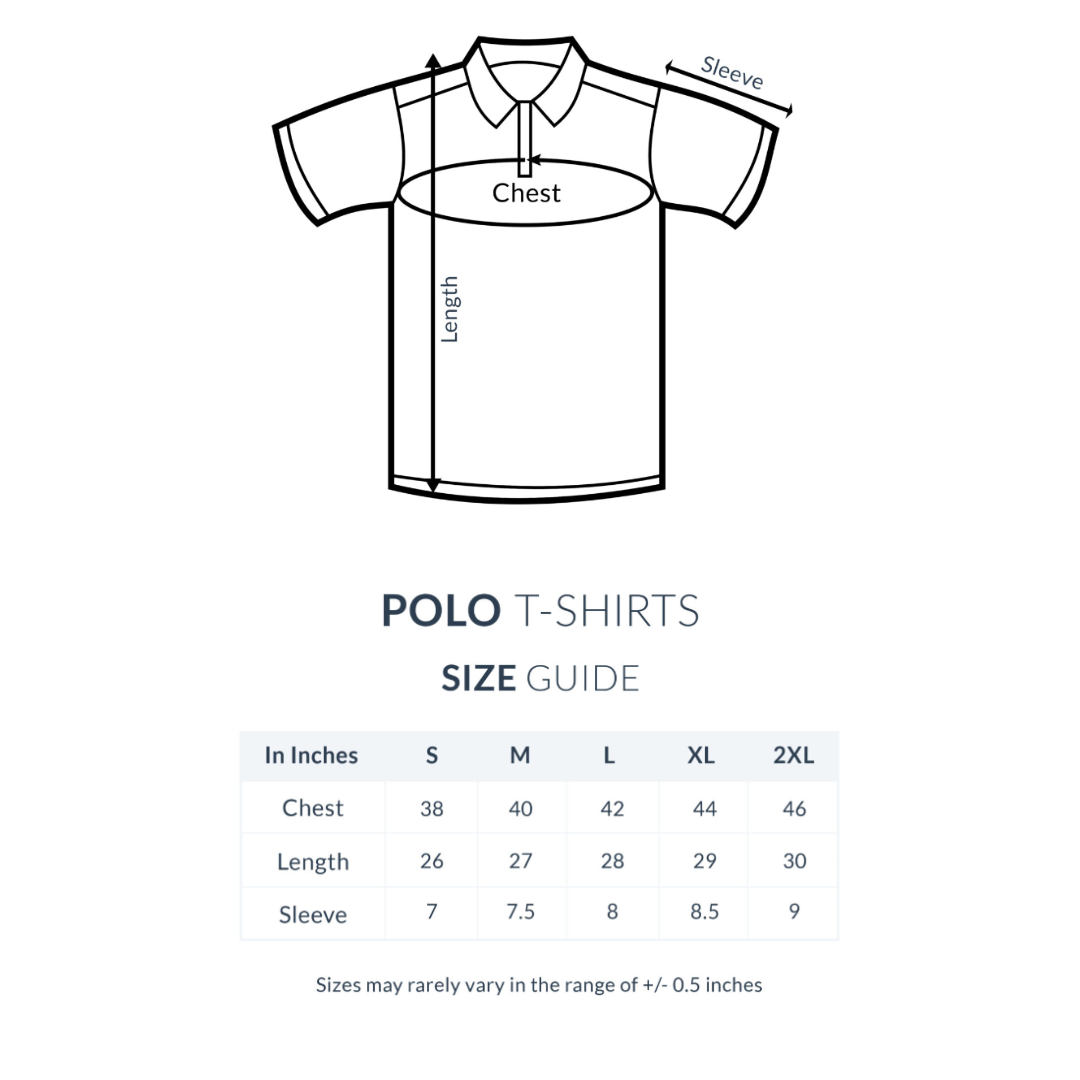 Polo Size Guide chart